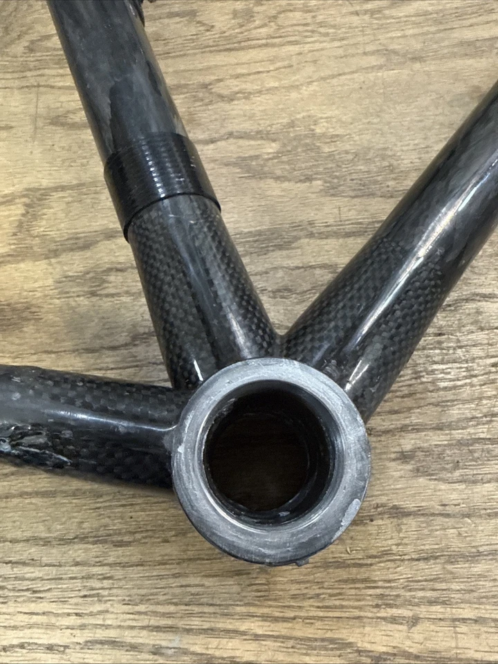 Cuadro grande de bicicleta de carretera Calfee Carbon Tetra-Pro 58 cm hecho en EE. UU. Foto 3 de 4