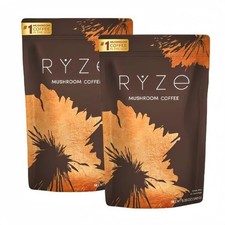 2 Packs Organic RYZE Mushroom Coffee 30 Servings Per Pack - Free Shipping 