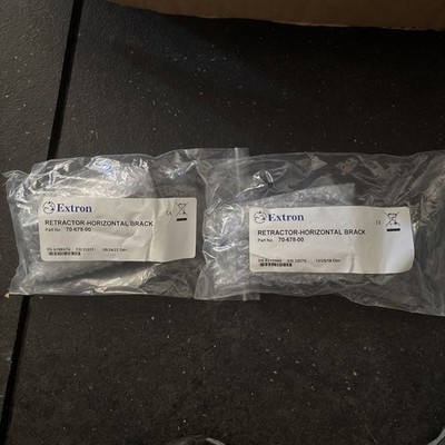 NEW Lot of 2 Extron 70-678-00 Retractor Horizontal Mounting Bracket Kit