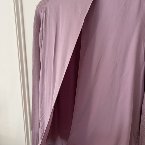 Lululemon Athletica lila Strickpullover hinten offen Pullover US6 - Bild 5 von 6