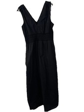 Old Navy Black V-neck Midi Dress With Ties Large NEW with Tags