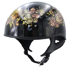 Motorcycle Helmet Hot Leathers Butterfly Lock DOT Half HLD1034