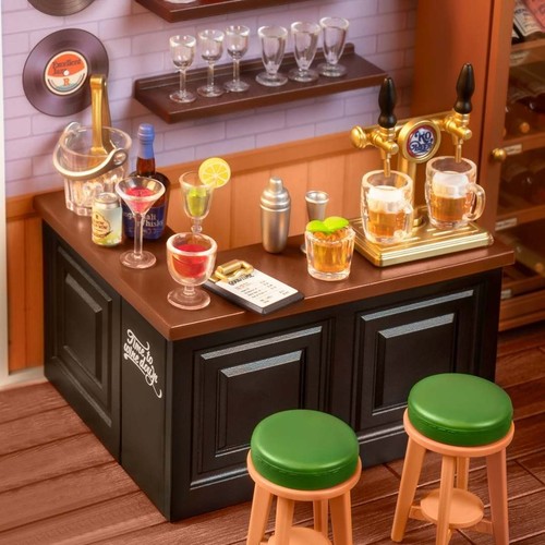 Rolife Super Creator Leisurely Cheers Bar DW012 + Roof B DWP02 + Door DWP05 - Picture 5 of 10