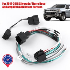 For 2014-2024 Silverado Sierra Bose Add Amp Harness w ANC Defeat Adapter Kit New