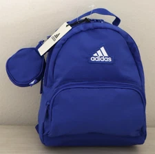 Adidas IU9283 Unisex Semi Lucid Blue Must Have Mini Backpack w/Coin Pouch