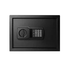 Pen+Gear Digital Safe Black with Removable Shelf, Programmable Lock & Backup Key