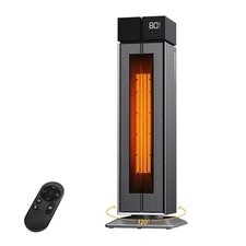 Electric Heaters for Indoor Use, 25” Space Heater Large Room with 120° Oscill...