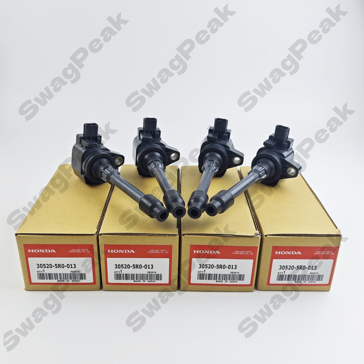 Genuine Hitachi 4Pcs Ignition Coil #30520-5R0-013 For Honda Fit