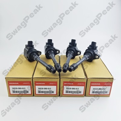 Genuine Hitachi 4Pcs Ignition Coil #30520-5R0-013 For Honda Fit