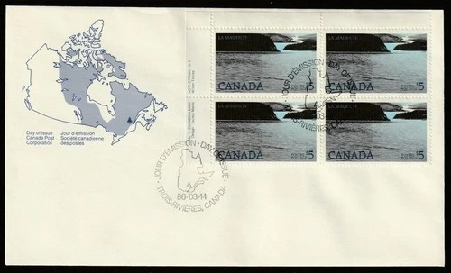Canada #1084, La Maurice National Park, UL PB Official First Day Cover, FDC 1986