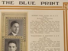 Bobby Jones Senior College Yearbook 1922 Georgia Tech Augusta National Masters