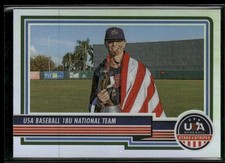 2023 Panini Stars & Stripes USA Baseball #99 18U National Team Silver