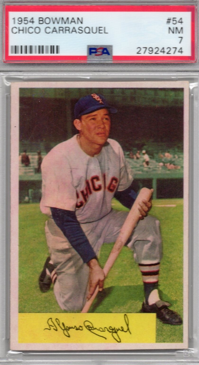 1954 Bowman BOWMAN White #54 Chico Carrasquel front