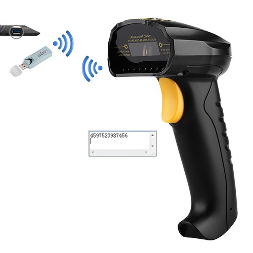 Wireless Bluetooth Barcode Scanner USB Laser Handscanner + BT Adapter +USB Kabel - Bild 4 von 11