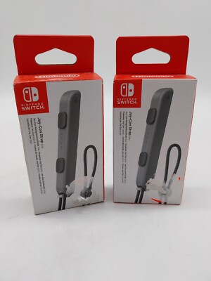 Nintendo Switch Joy-Con Controller Strap/Schlaufe Grau 2er Pack #KT6653X