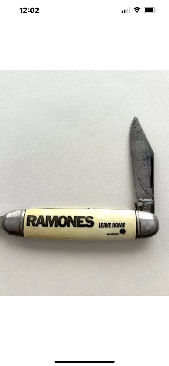 🔴 RAMONES 1977 Promo Letter Opener Combo Folding Pen Knife