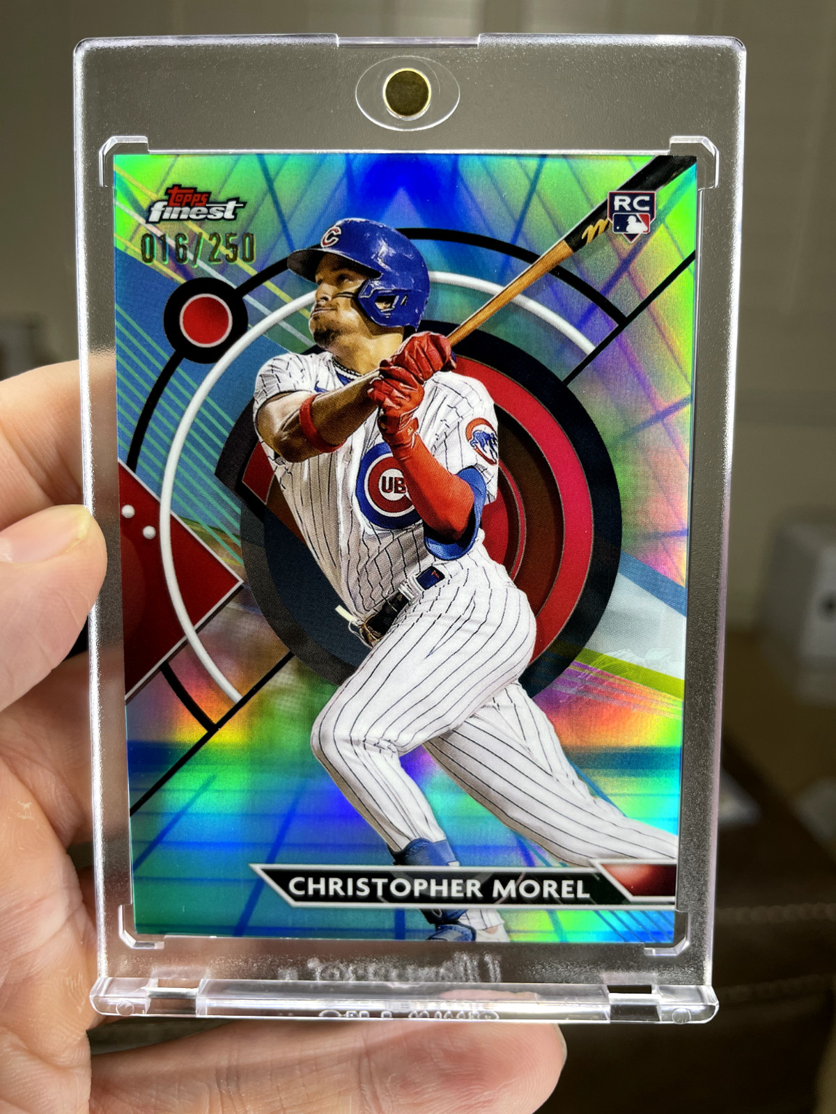 2023 Topps Finest Blue Aqua Vapor Refractor /250 Christopher Morel