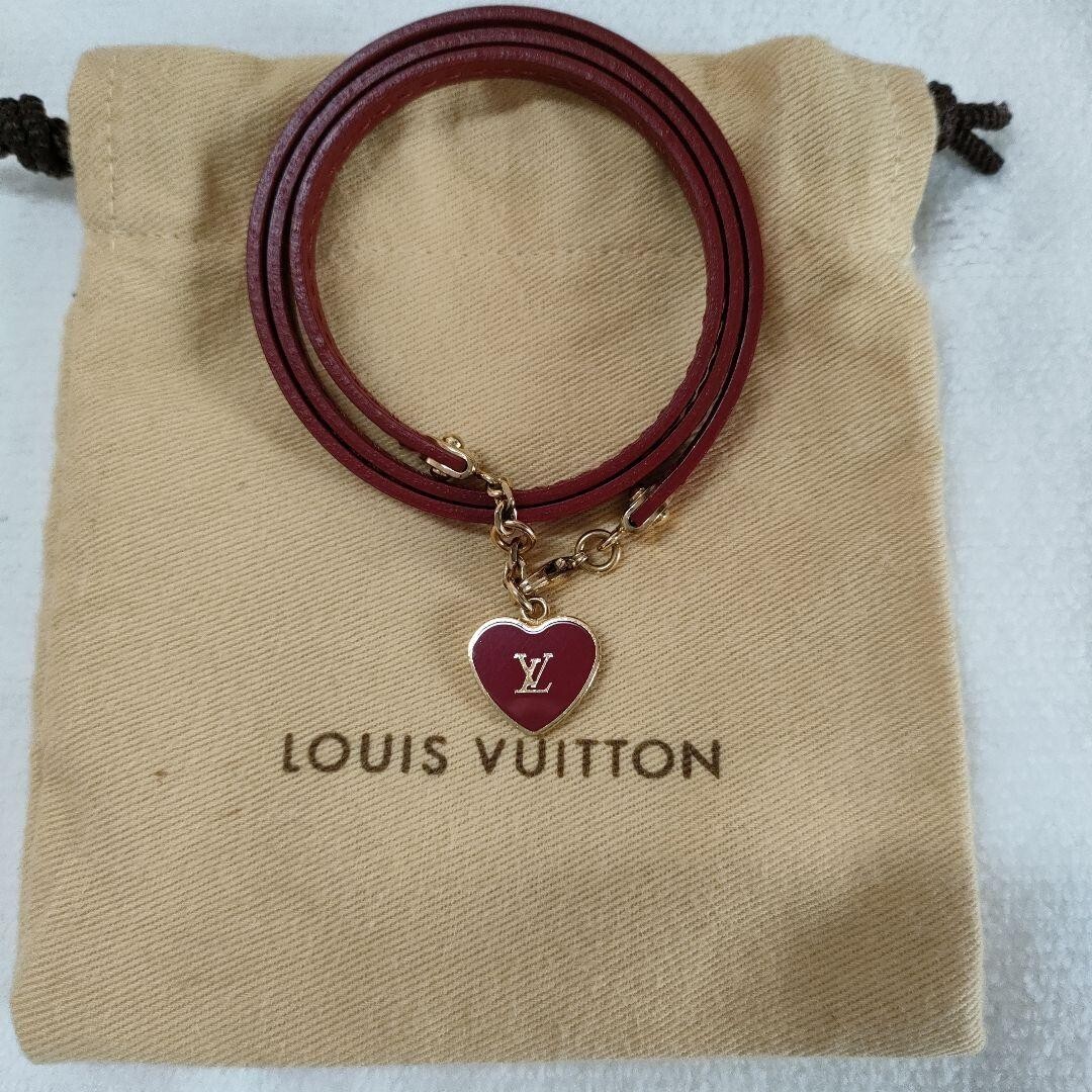 Heart Louis Vuitton Leather Bangle Louis Vuitton M6451F Monogram