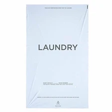 WELCOME Hotel Laundry Bags - 14 X 24 - Tear Tape Tie Closure Case of 1000