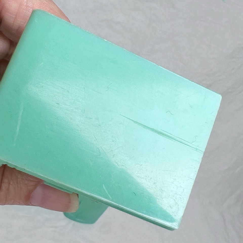 Vintage Plasco Dollhouse Furniture Sea Green Kitchen Set Sink Fridge