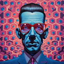 "Dr. Shrinker (Pink Variant)" by Dr. Shrinker Poster Giclee Print 17 x 22