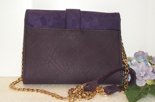 BIG BUDDHA Purple Crossbody Bag NWOT 7 3/4" x 6" - Picture 6 of 10