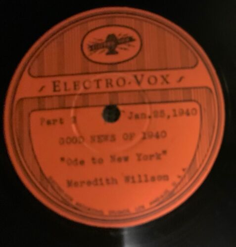 2 12" 1940 Meredith Wilson's ODE to NEW YORK featuring the spirit of Metropolis - Picture 2 of 4
