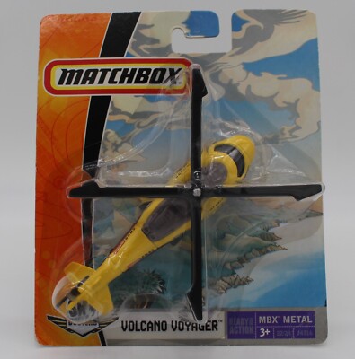 2006 Matchbox Sky Busters MBX Metal Ready for Action Volcano Voyager Helicopter