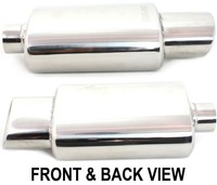 High Performance Mufflers Oval Muffler With Single 4in Slanted Tip on sale High Performance Mufflers Oval Muffler With Single 4in Slanted Tip on sale