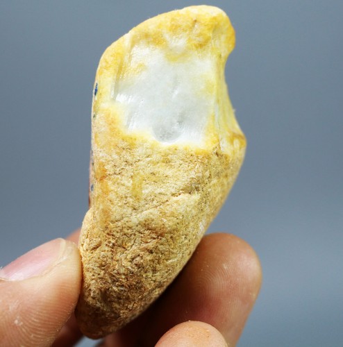 Roda de jadeíta natural - Tipo de jade de corte crudo áspero forma natural espécimen - Imagen 4 de 12