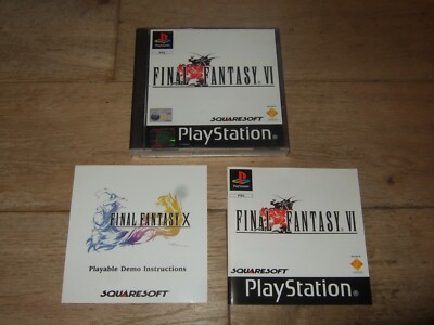 FINAL FANTASY 6 VI PLAYSTATION 1 PS1/PS2 PS3 GAME RPG