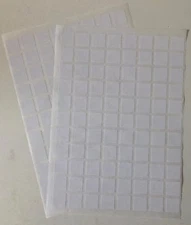 176 of 15 x 15 mm Square Sticker Sticky Adhesive Paper Label Free P&P UK SS1515