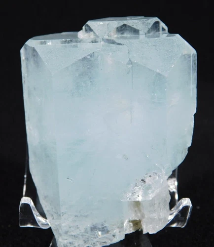 Big! Light Blue AQUAMARINE CATHEDRAL Crystal Cluster W/ Muscovite Pakistan 635ct