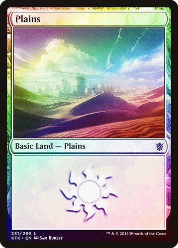 Plains (251) FOIL Khans of Tarkir PLD Basic Land MAGIC MTG CARD ABUGames - 第 1/1 張圖片