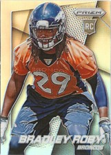 2014 Panini Prizm Bradley Roby #203 Silver Prizm SP RC Denver Broncos