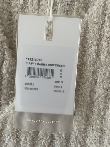 C/meo Collective Fluffy Rabbit Knit Dress Size Uk 8 - Picture 3 of 6