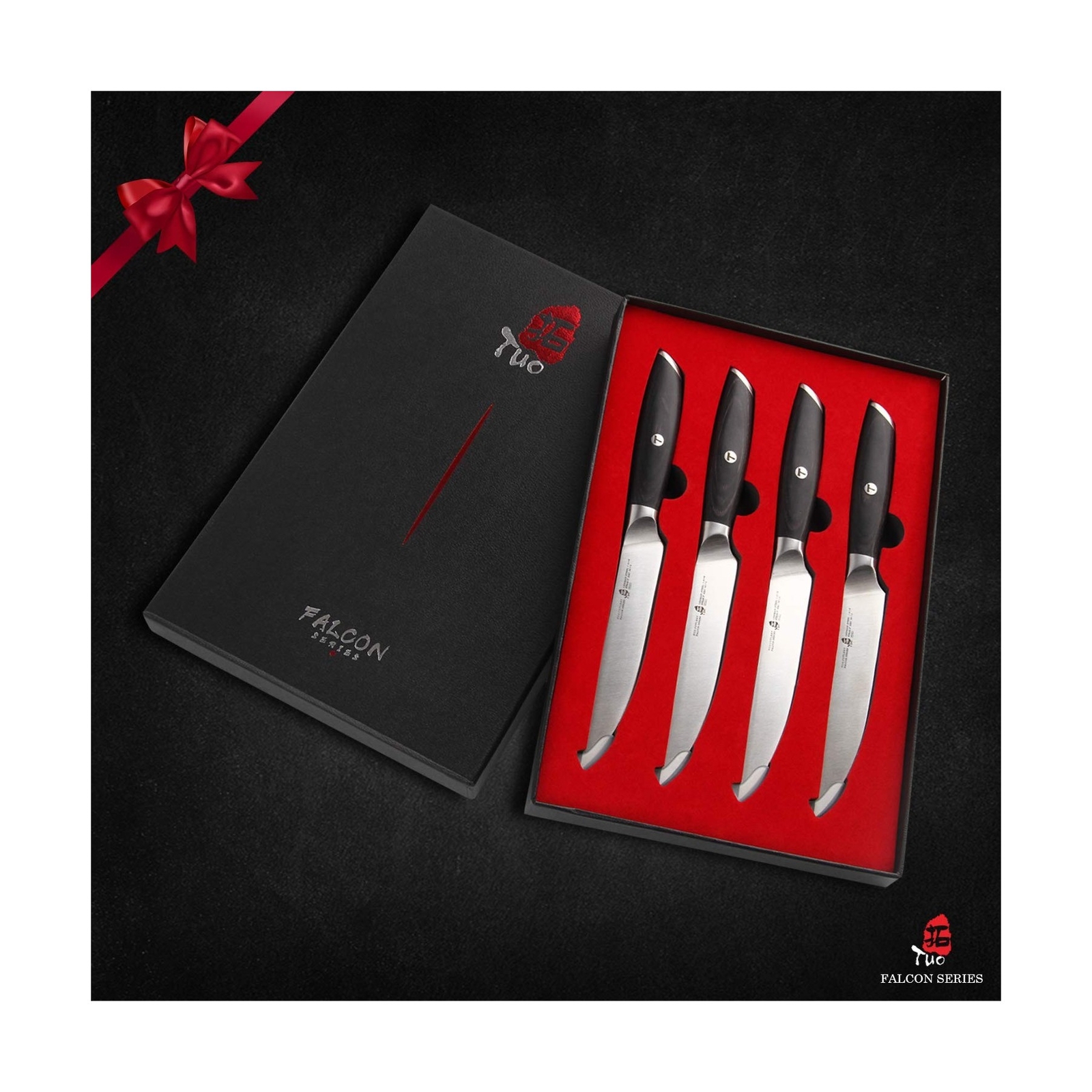 TUO+Steak+Knife+Set++5+inch+Kitchen+Steak+Knife+Set+4++German+HC