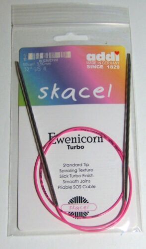 Skacel Addi Ewenicorn Turbo Size US 4 - 3.50mm 32" Circular Knitting Needle