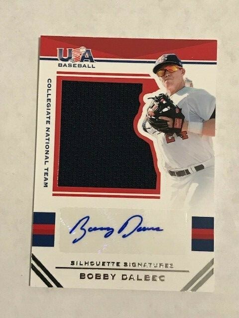 BOBBY DALBEC 2017 Panini USA Baseball Game Used JERSEY Auto # 30/99 Autograph