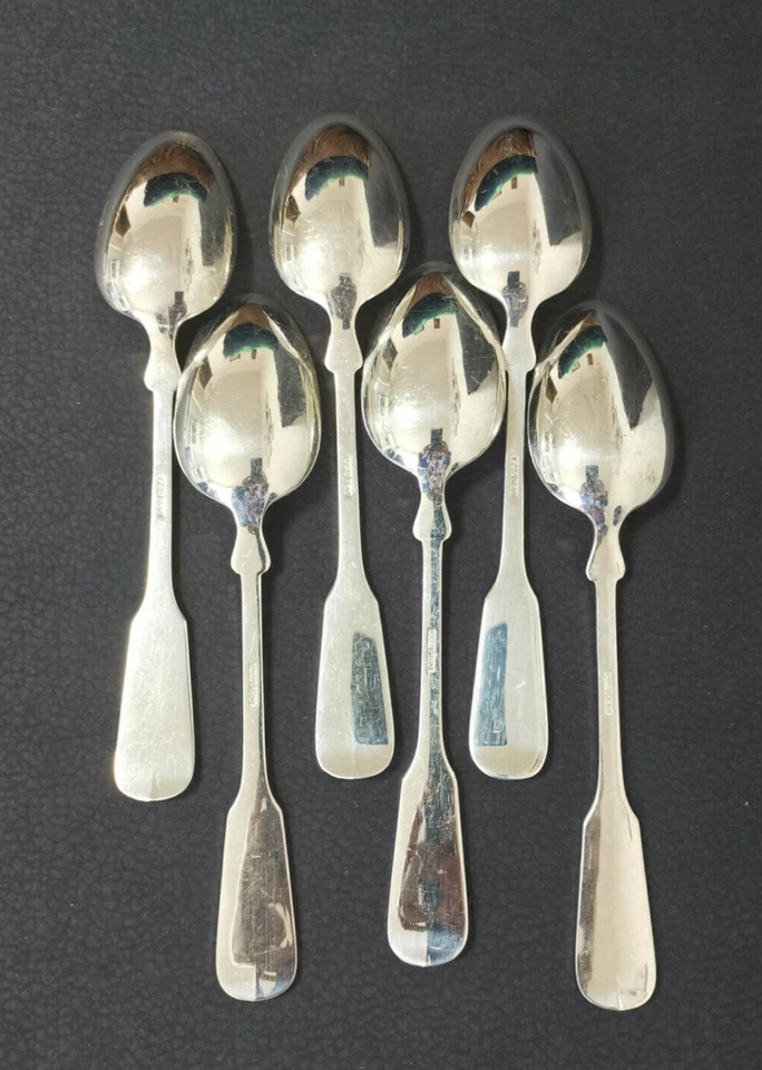 6 x Robbe und Berking R&B Tassenlöffel Menülöffel Suppenlöffel 150 Versilbert - Bild 3 von 4