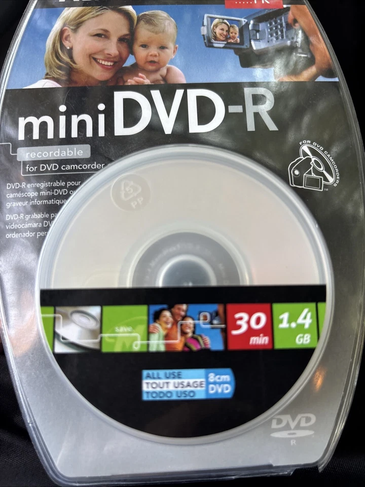Memorex MINI DVD-R 1.4 GB 30 Min Single Sided 20 Pack New Sealed - Image 4 of 4
