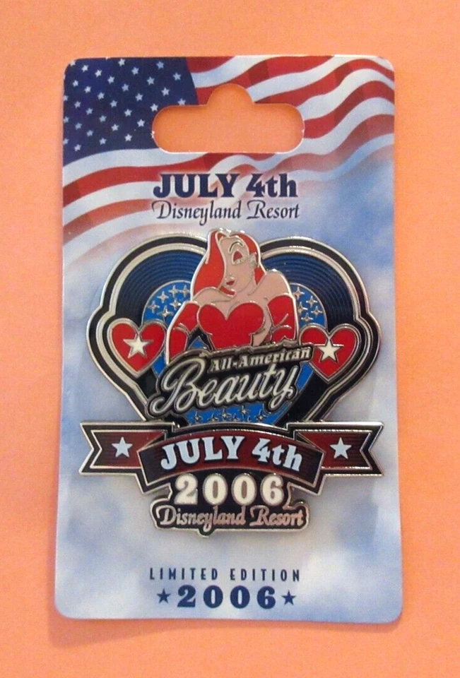 DLR 4 ИЮЛЯ 2006 ВСЕ АМЕРИКАНСКАЯ КРАСОТА JESSICA КРОЛИК ЗНАЧОК - LE 1000 #46965 - Изображение 2 из 2