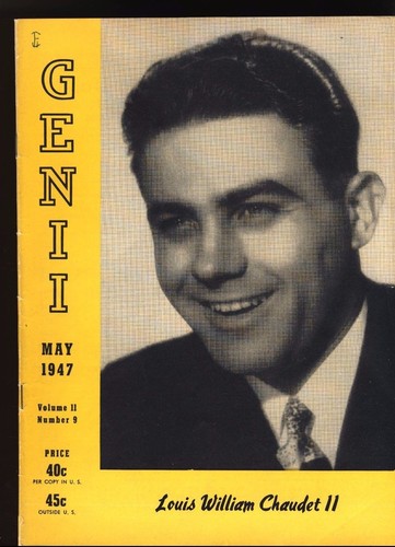 Genii May 1947 Volume II Number 9 Louis William Chaudet II - 第 1/4 張圖片