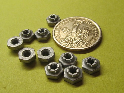 Cadmium Plated FlexLoc Hex Nut RH, 6-32 x 5/16" W x 3/16" H, 25 Pc - Bild 7 von 12