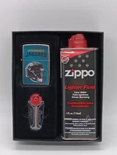 Zippo NFL Jacksonville Jaguars Football Lighter, Flints, Lighter Fluid Gift Set 