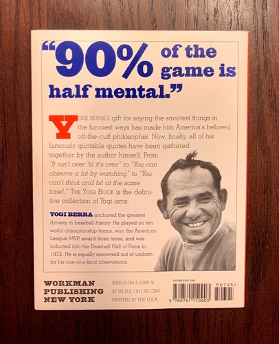 The Yogi Book : "I Really Didn't Say Everything I Said!" by Yogi Berra (1998, Ha - Picture 2 of 3
