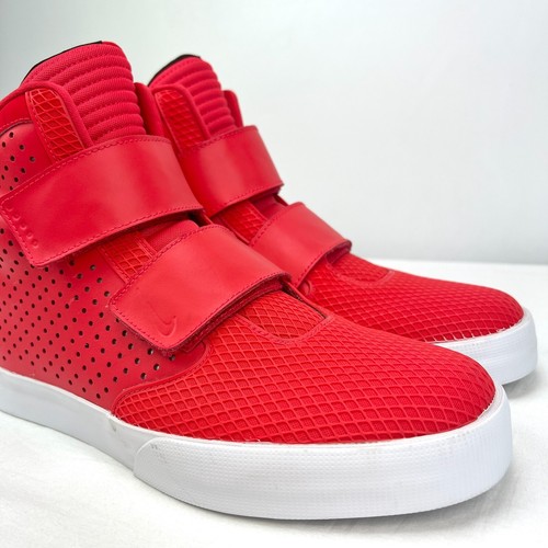 Nike Flystepper 2K3 Para hombres Zapatos Rojo Blanco Atlético Zapatillas Altas Talla 10 Usados en Excelente Condición - Imagen 7 de 19
