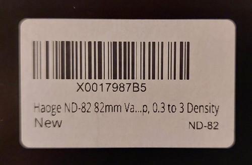 Haoge S-Pro MRC Variable Density ND2-ND1000. 82mm. Threaded - Picture 10 of 11