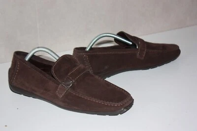 LOUIS VUITTON Mocassins Driving Daim Marron Foncé T 8.5/42.5 - Photo 1/4