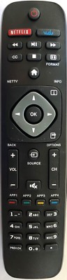  Philips Smart TV Remote Control 32PFL4609 32PFL4909 40PFL4609 40PFL4909 43PFL4
